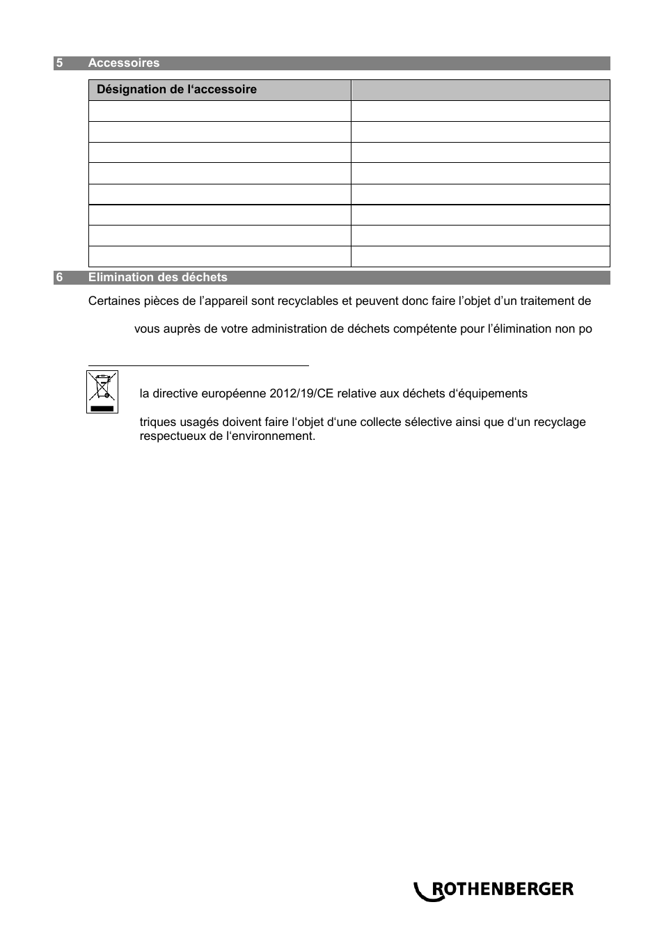 ROTHENBERGER ROWELD P 110 User Manual | Page 27 / 100