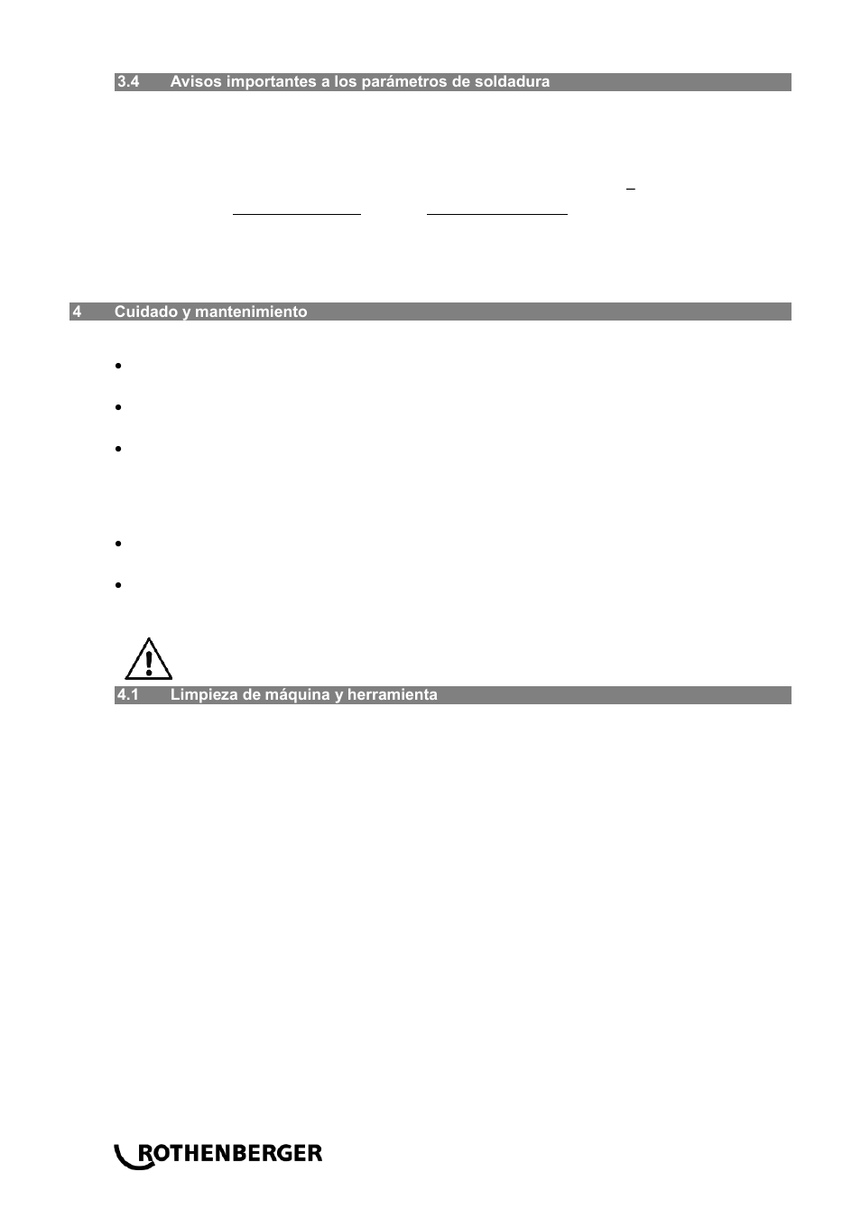 ROTHENBERGER ROWELD P 110 User Manual | Page 34 / 100