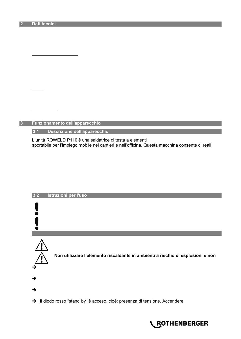 ROTHENBERGER ROWELD P 110 User Manual | Page 39 / 100