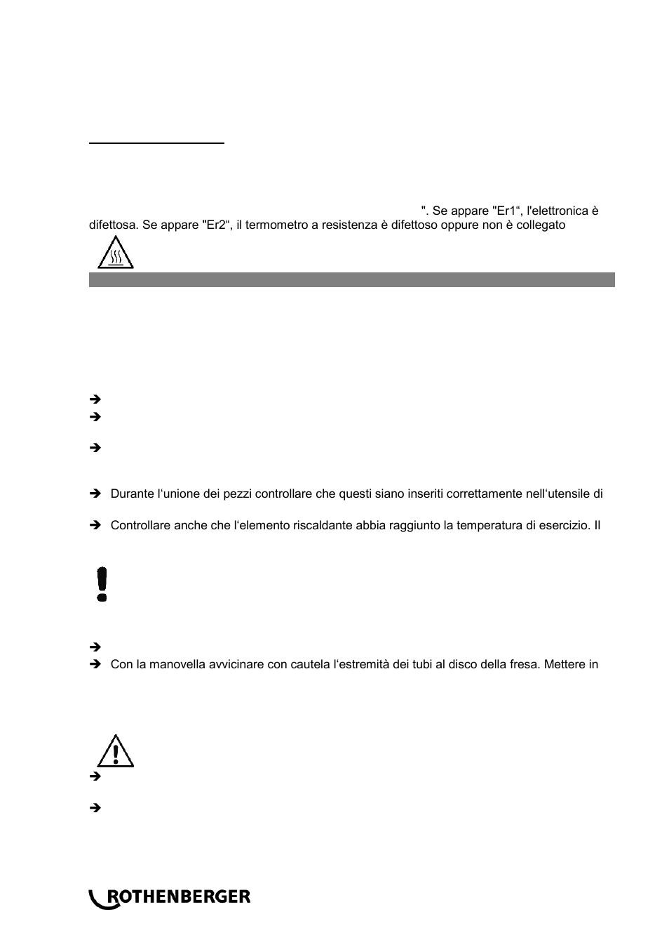 ROTHENBERGER ROWELD P 110 User Manual | Page 40 / 100