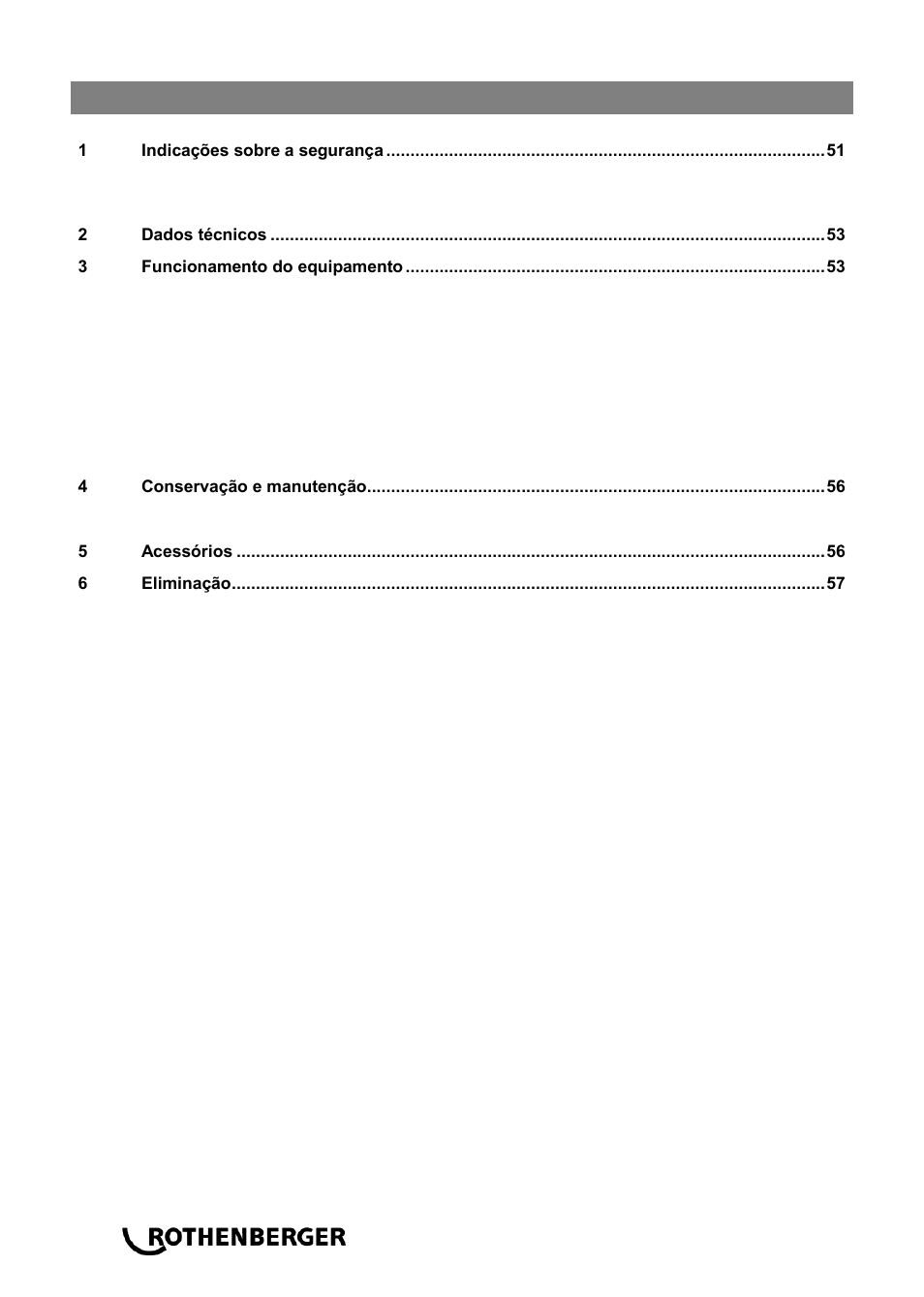 Índice página | ROTHENBERGER ROWELD P 110 User Manual | Page 52 / 100