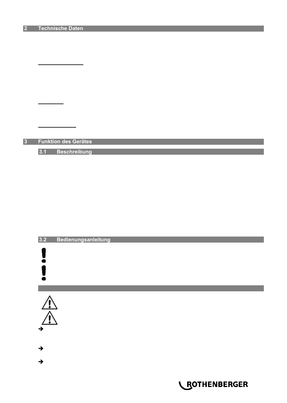 ROTHENBERGER ROWELD P 110 User Manual | Page 7 / 100