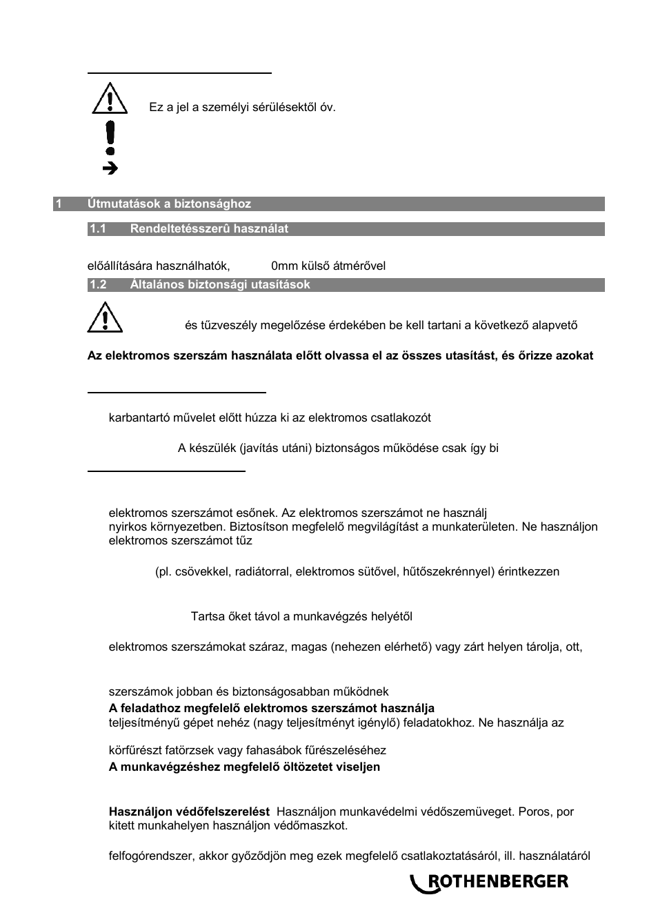 ROTHENBERGER ROWELD P 110 User Manual | Page 85 / 100