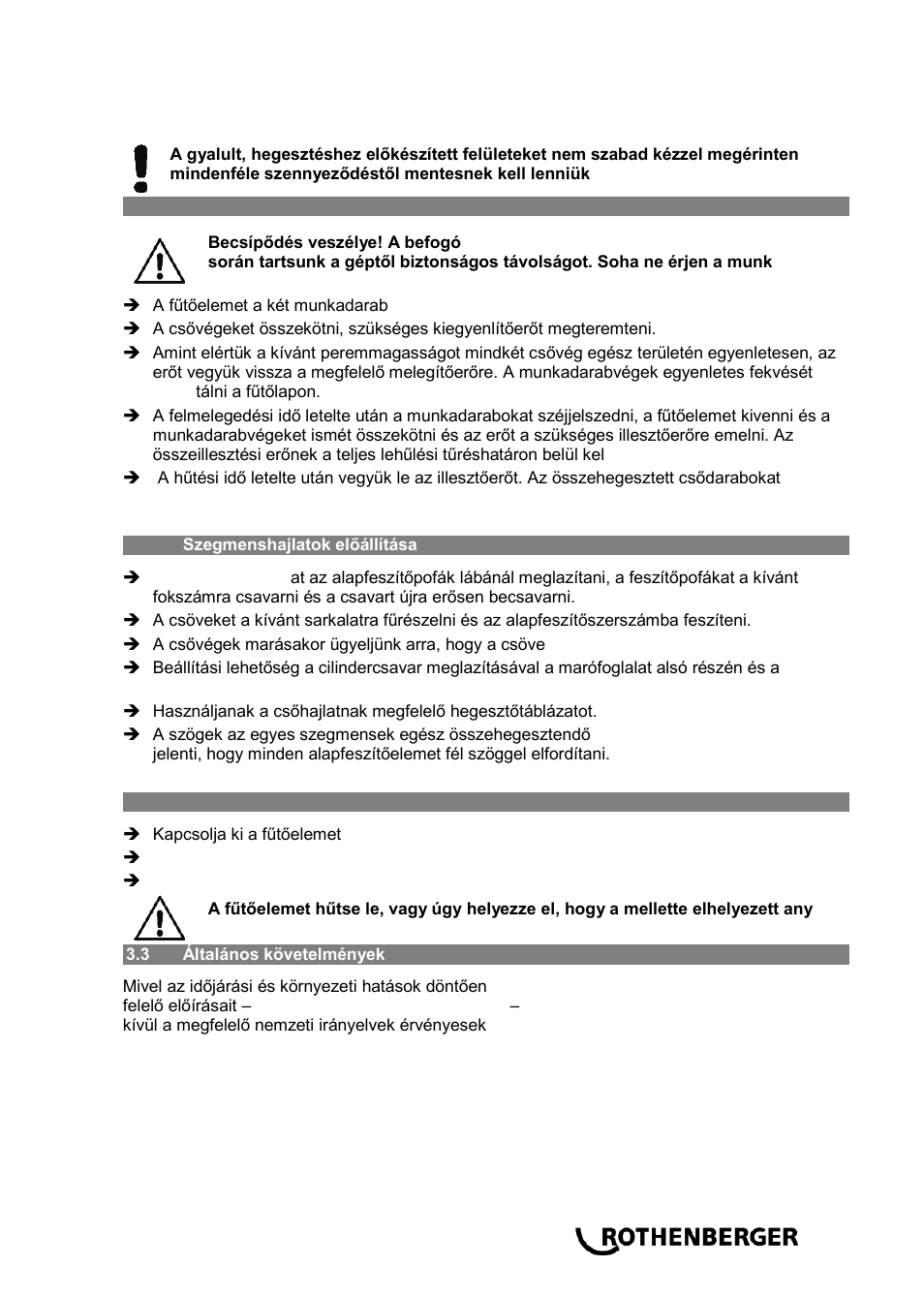 ROTHENBERGER ROWELD P 110 User Manual | Page 89 / 100