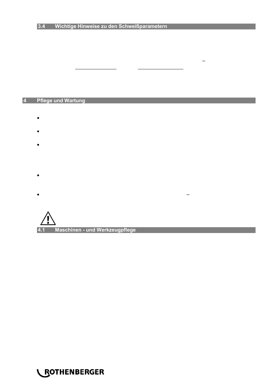 ROTHENBERGER ROWELD P 160 SANILINE User Manual | Page 10 / 128