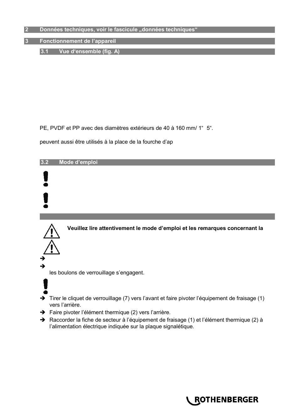 ROTHENBERGER ROWELD P 160 SANILINE User Manual | Page 23 / 128