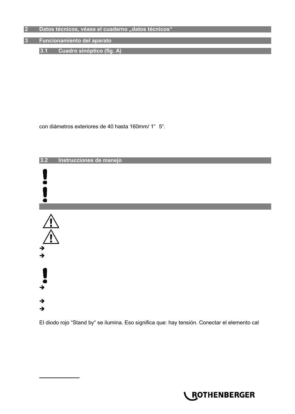 ROTHENBERGER ROWELD P 160 SANILINE User Manual | Page 31 / 128