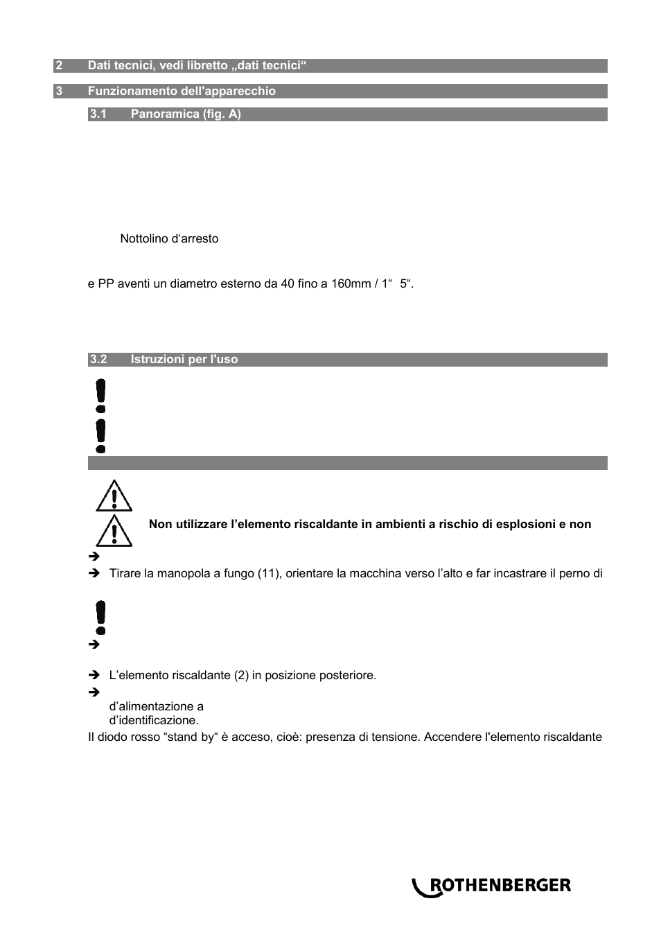 ROTHENBERGER ROWELD P 160 SANILINE User Manual | Page 39 / 128