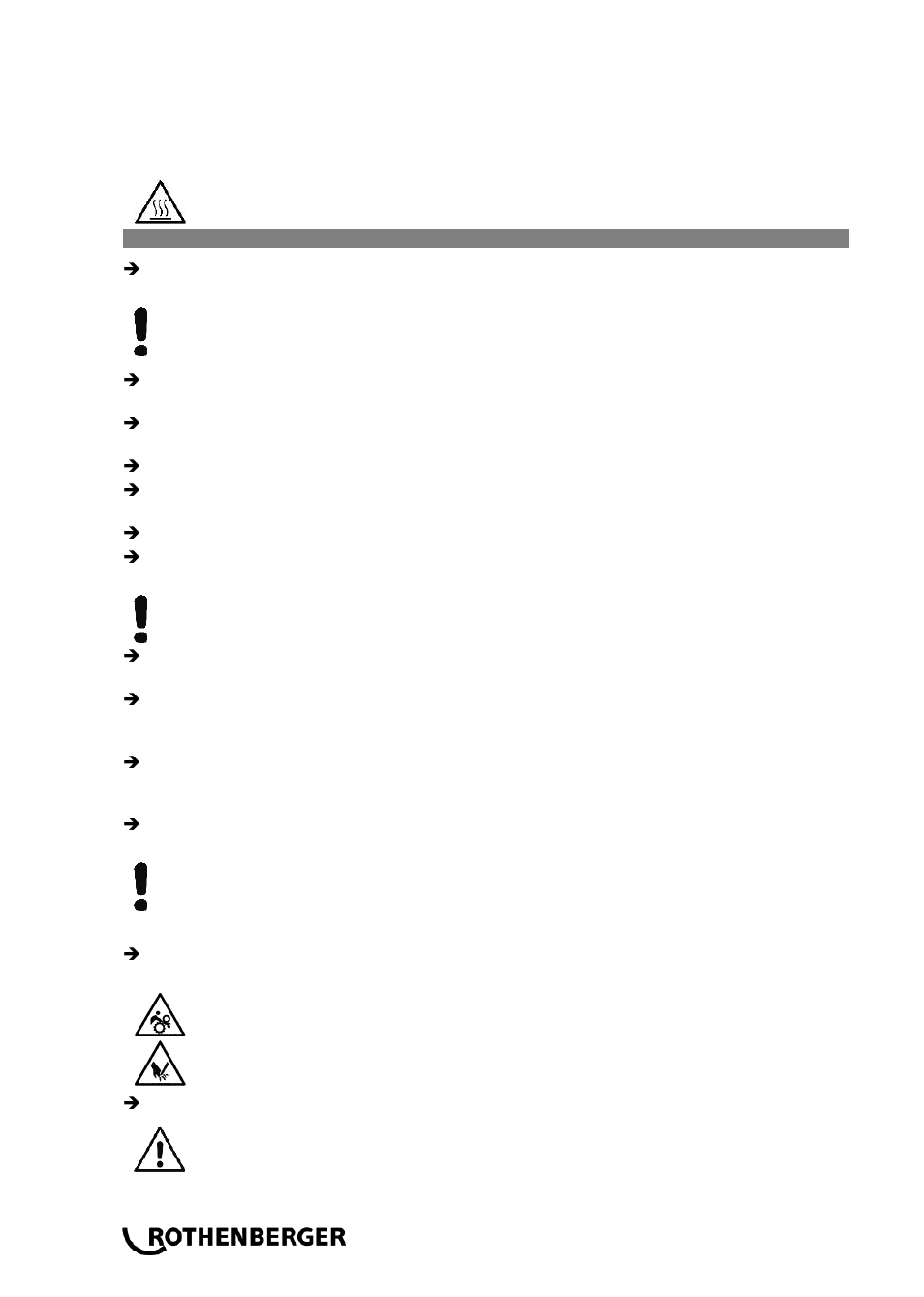 ROTHENBERGER ROWELD P 160 SANILINE User Manual | Page 48 / 128