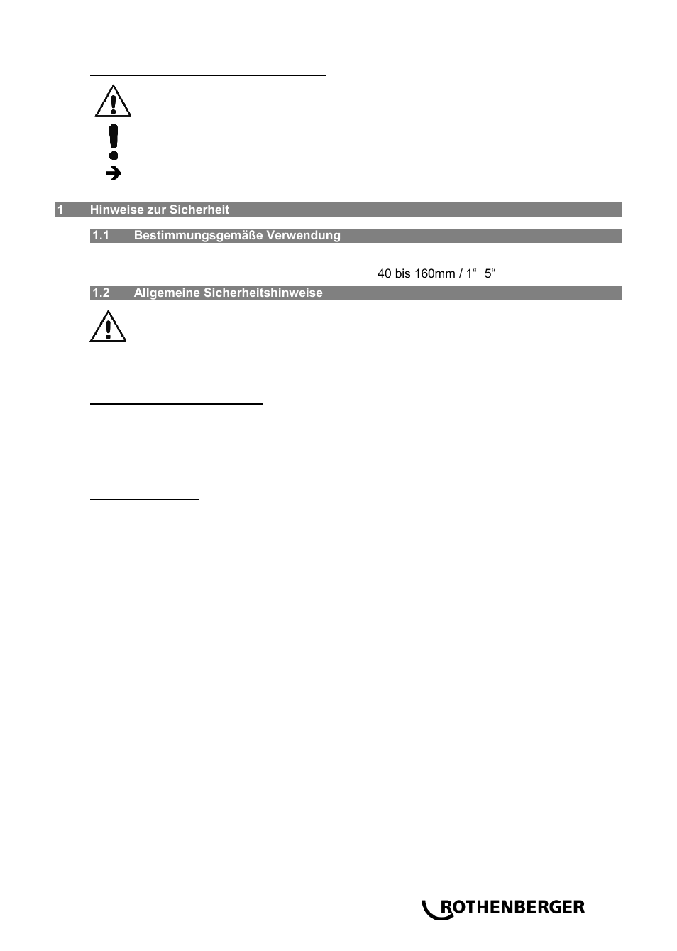 ROTHENBERGER ROWELD P 160 SANILINE User Manual | Page 5 / 128