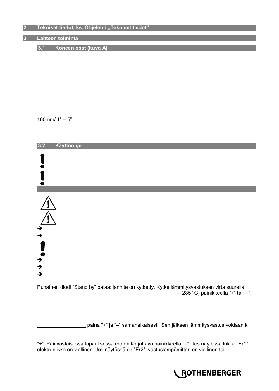 ROTHENBERGER ROWELD P 160 SANILINE User Manual | Page 87 / 128