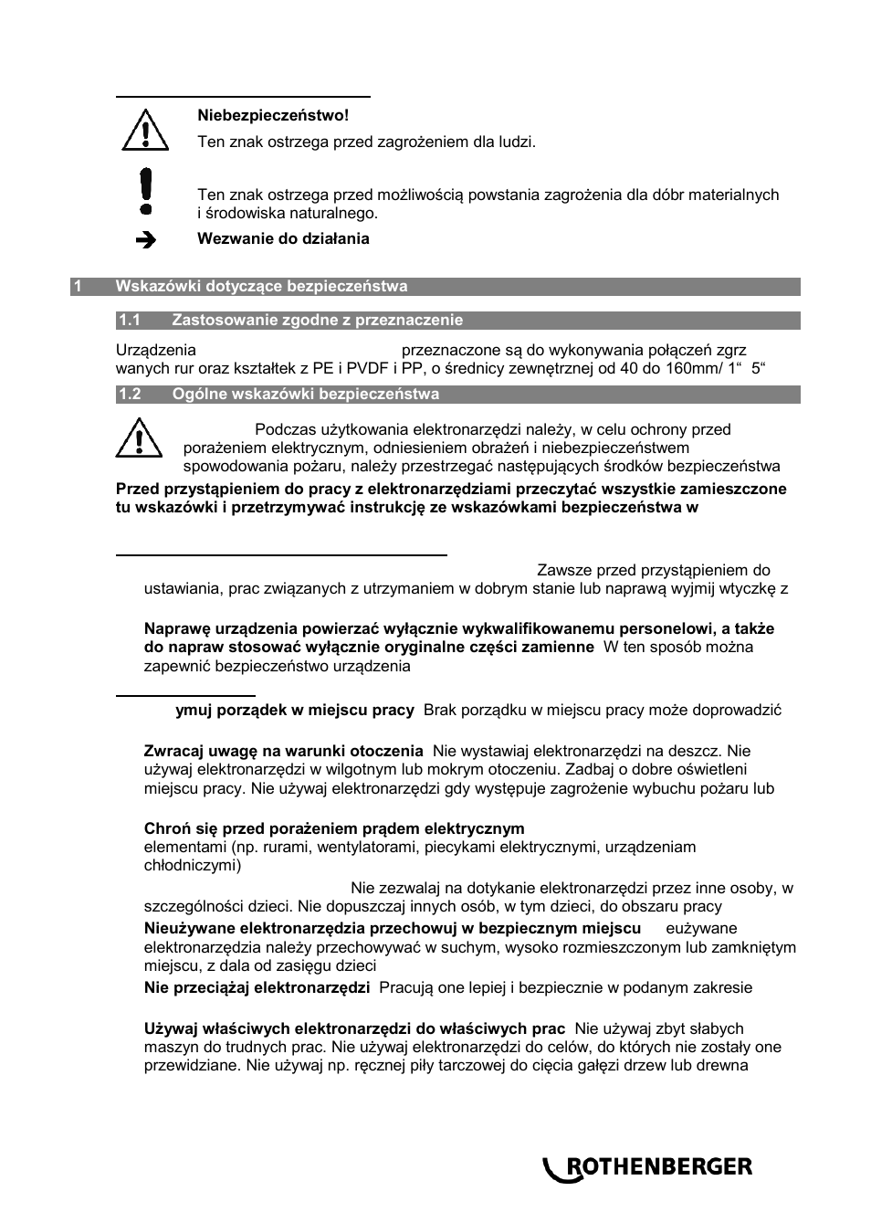 ROTHENBERGER ROWELD P 160 SANILINE User Manual | Page 93 / 128