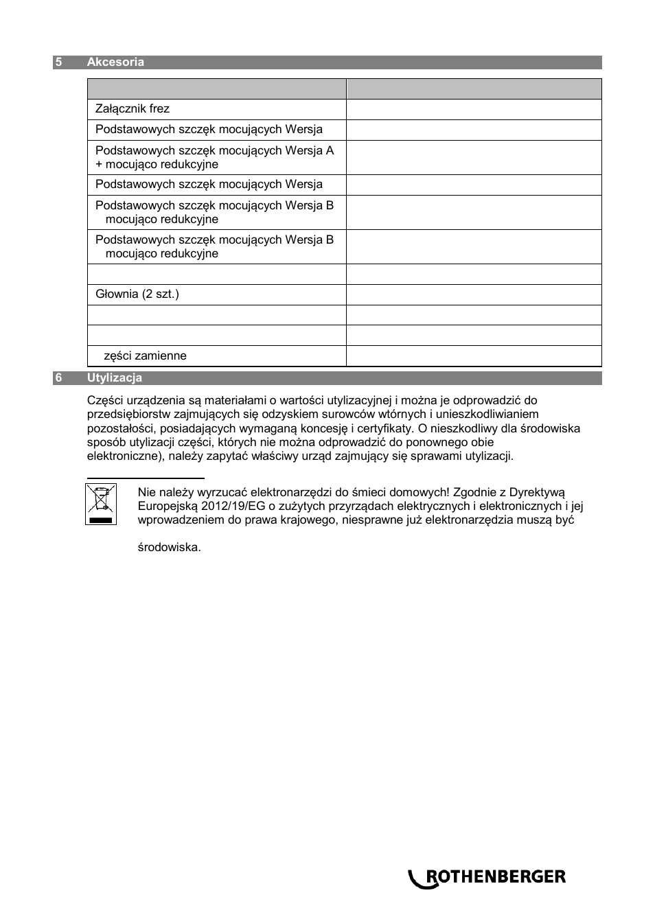 ROTHENBERGER ROWELD P 160 SANILINE User Manual | Page 99 / 128