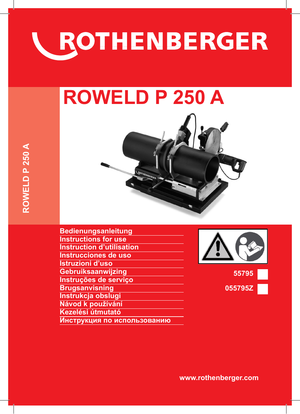 ROTHENBERGER ROWELD P 250 A User Manual | 100 pages