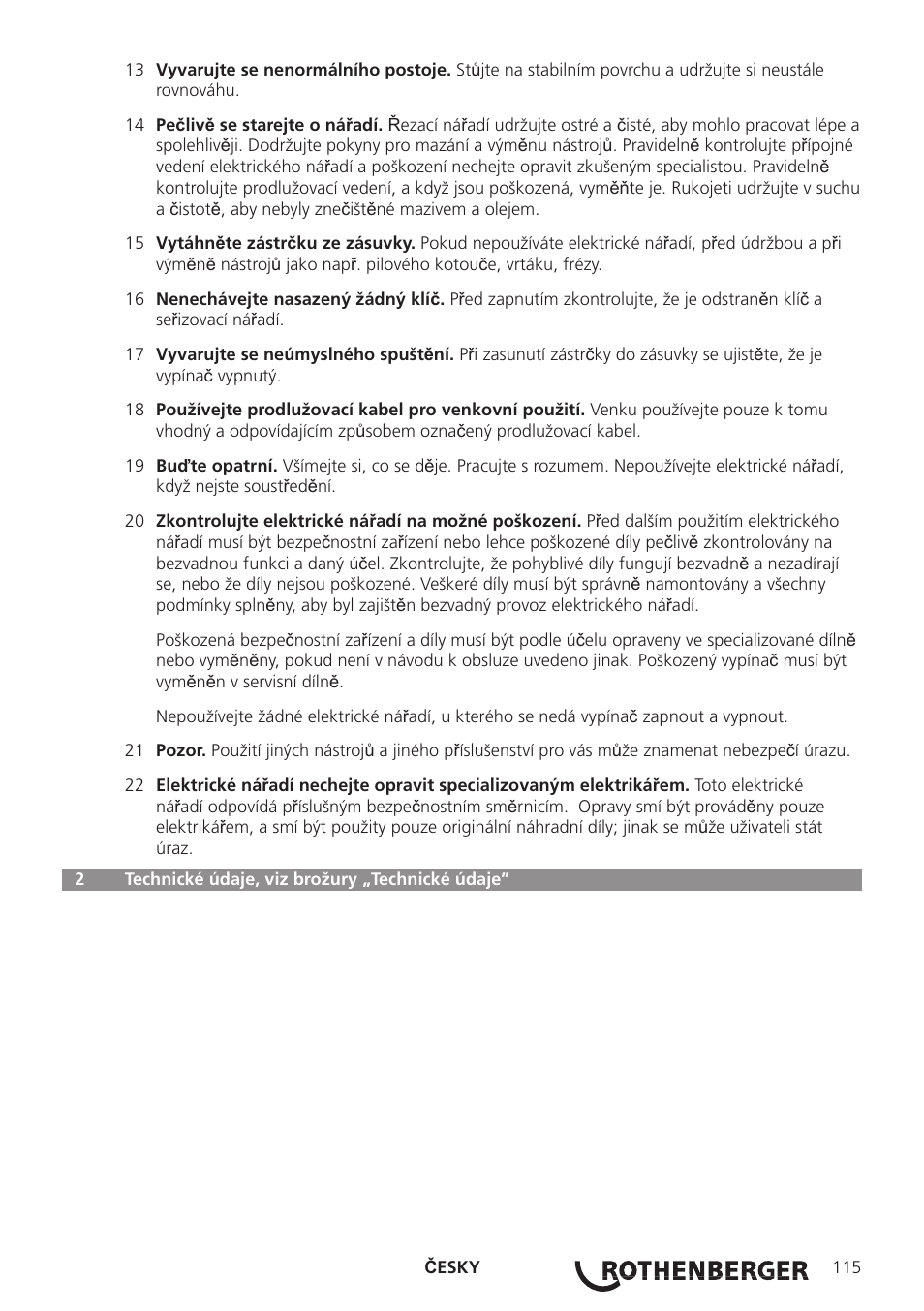 ROTHENBERGER ROWELD P160-630B Plus Professional User Manual | Page 117 / 152