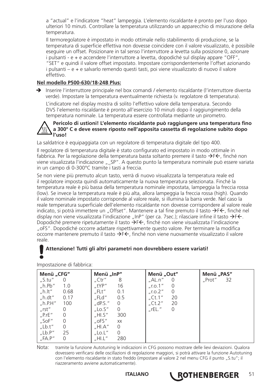 ROTHENBERGER ROWELD P160-630B Plus Professional User Manual | Page 53 / 152