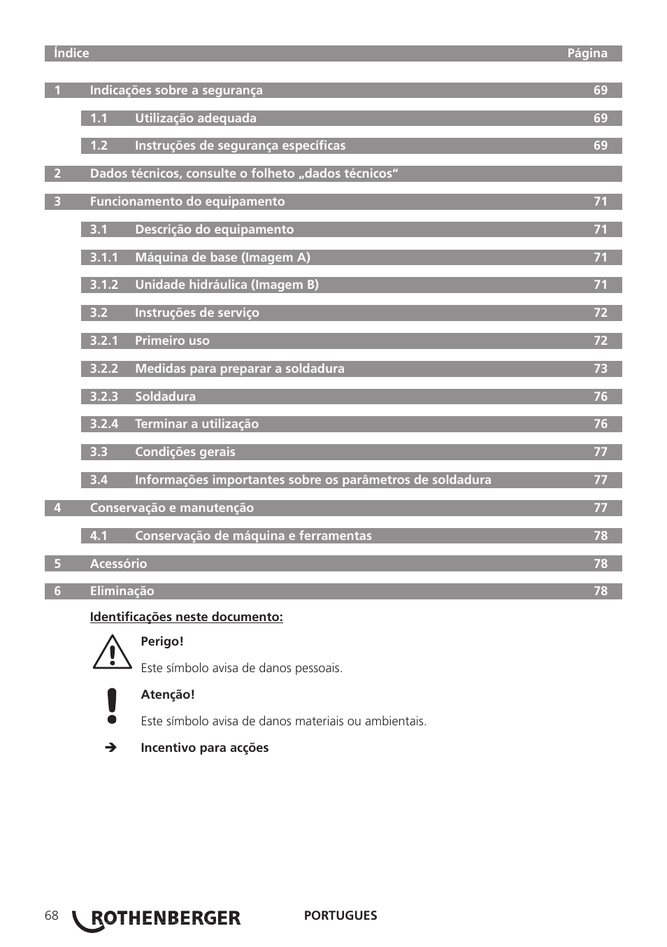 ROTHENBERGER ROWELD P160-630B Plus Professional User Manual | Page 70 / 152