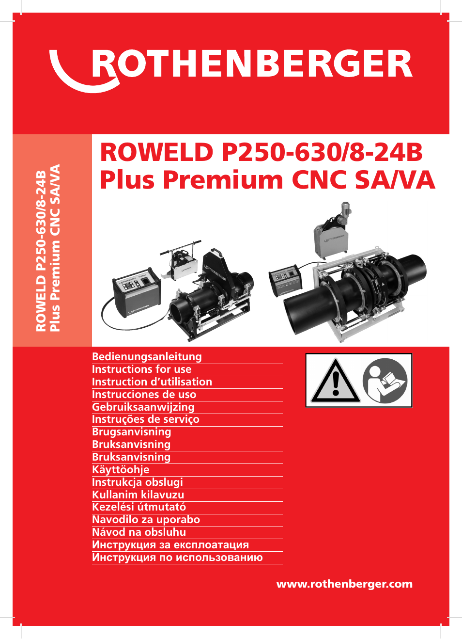 ROTHENBERGER ROWELD P250-630 B Plus Premium CNC User Manual | 456 pages