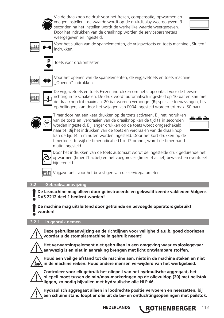 ROTHENBERGER ROWELD P250-630 B Plus Premium CNC User Manual | Page 115 / 456