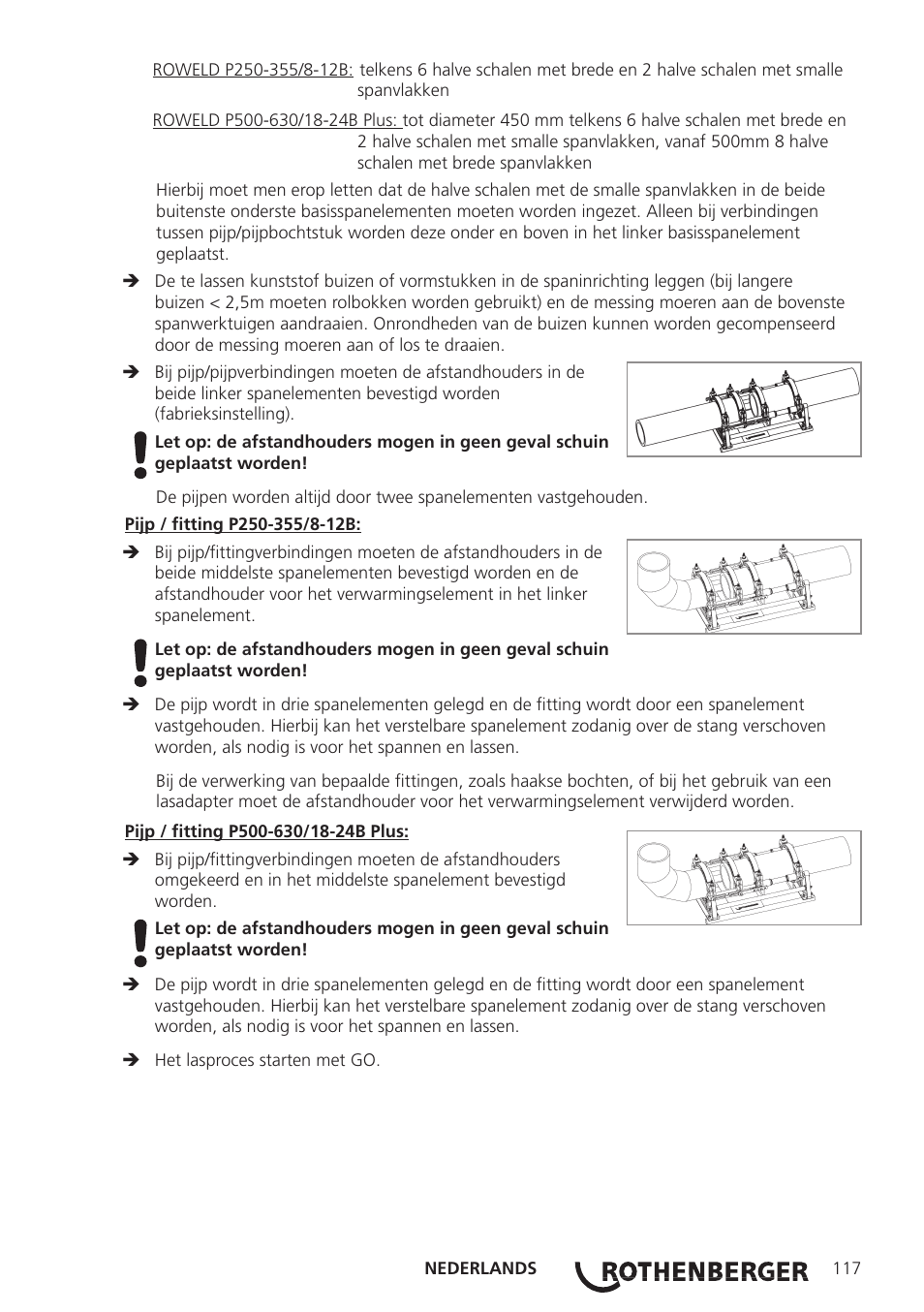 ROTHENBERGER ROWELD P250-630 B Plus Premium CNC User Manual | Page 119 / 456