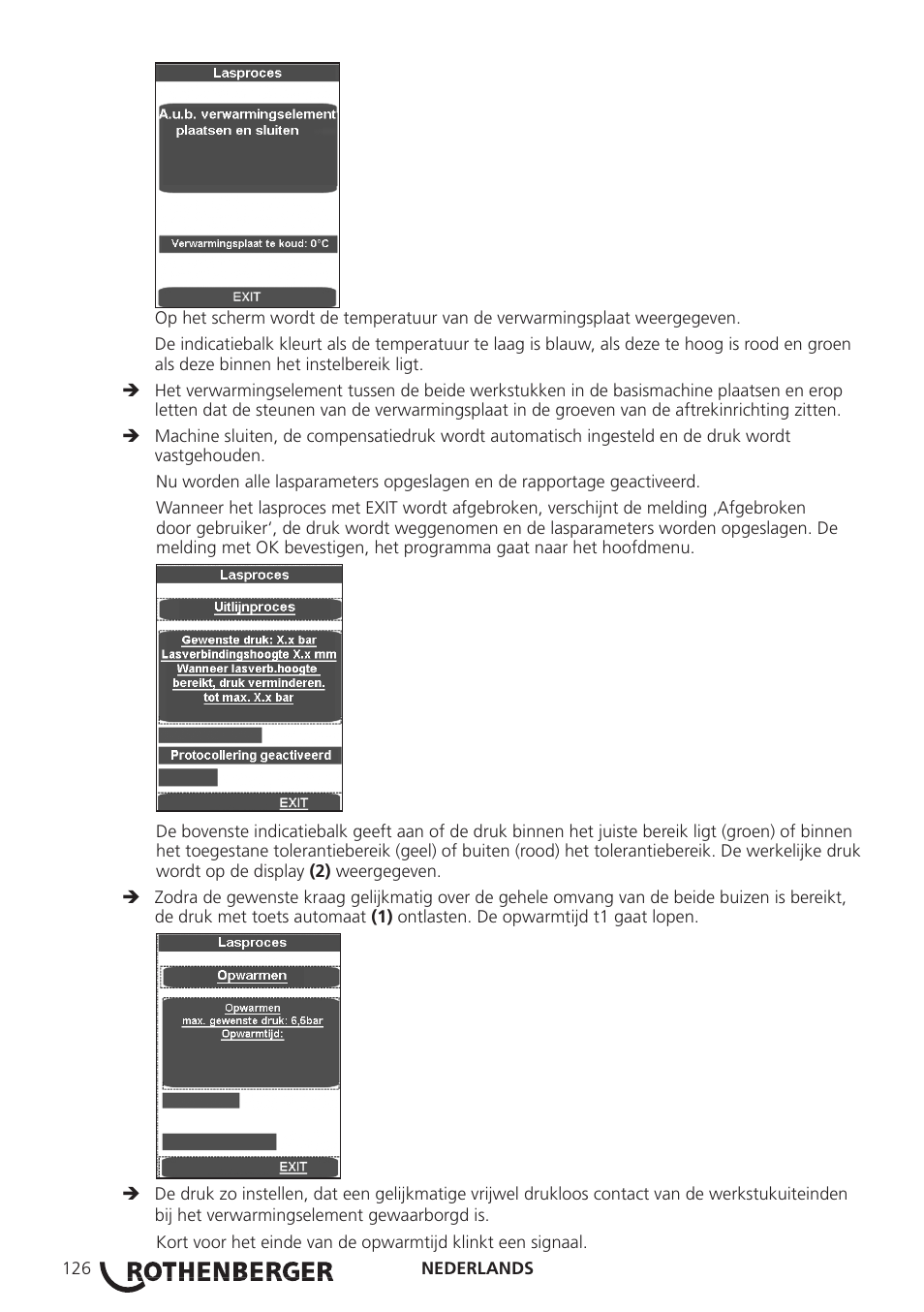 ROTHENBERGER ROWELD P250-630 B Plus Premium CNC User Manual | Page 128 / 456