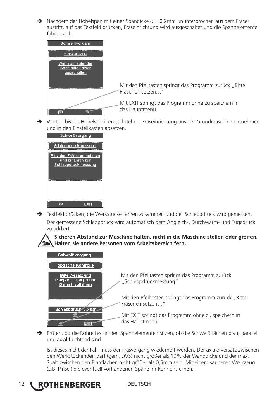 ROTHENBERGER ROWELD P250-630 B Plus Premium CNC User Manual | Page 14 / 456