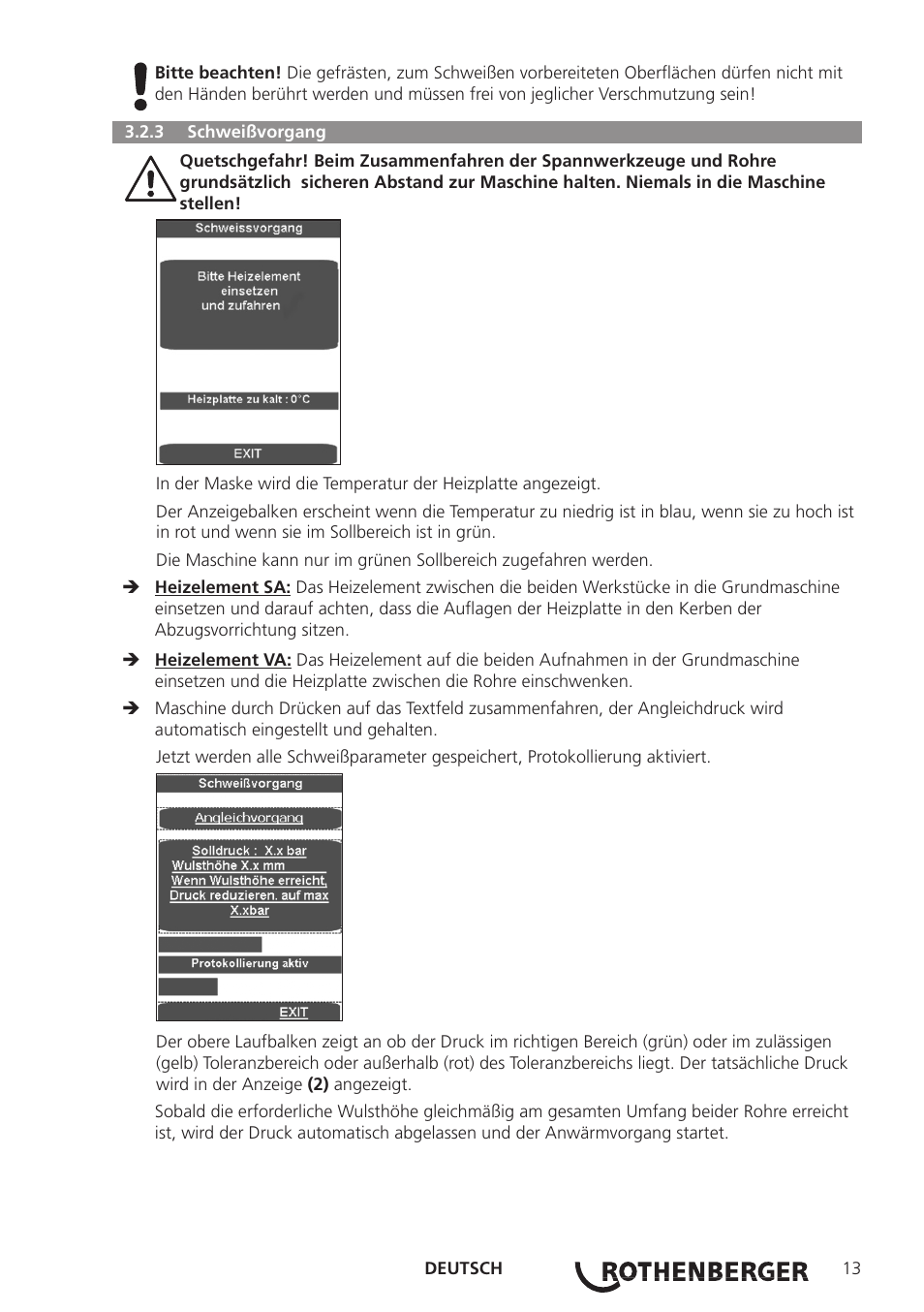 ROTHENBERGER ROWELD P250-630 B Plus Premium CNC User Manual | Page 15 / 456