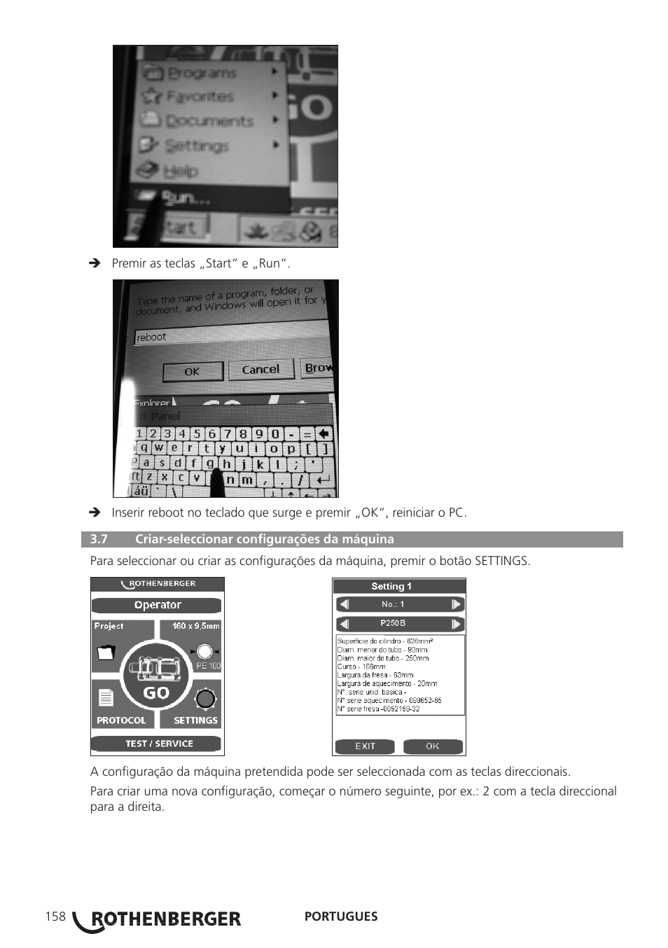 ROTHENBERGER ROWELD P250-630 B Plus Premium CNC User Manual | Page 160 / 456