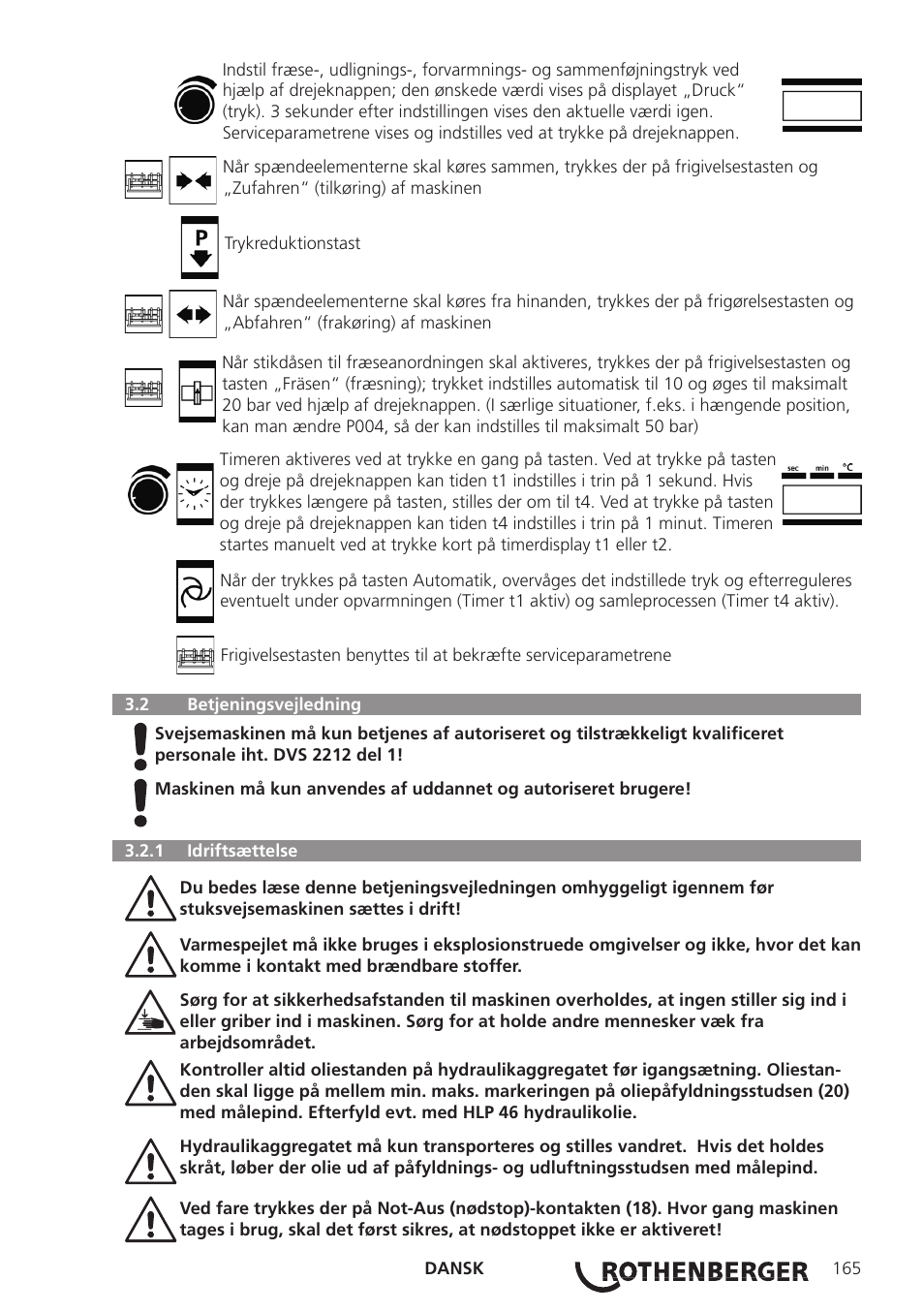 ROTHENBERGER ROWELD P250-630 B Plus Premium CNC User Manual | Page 167 / 456