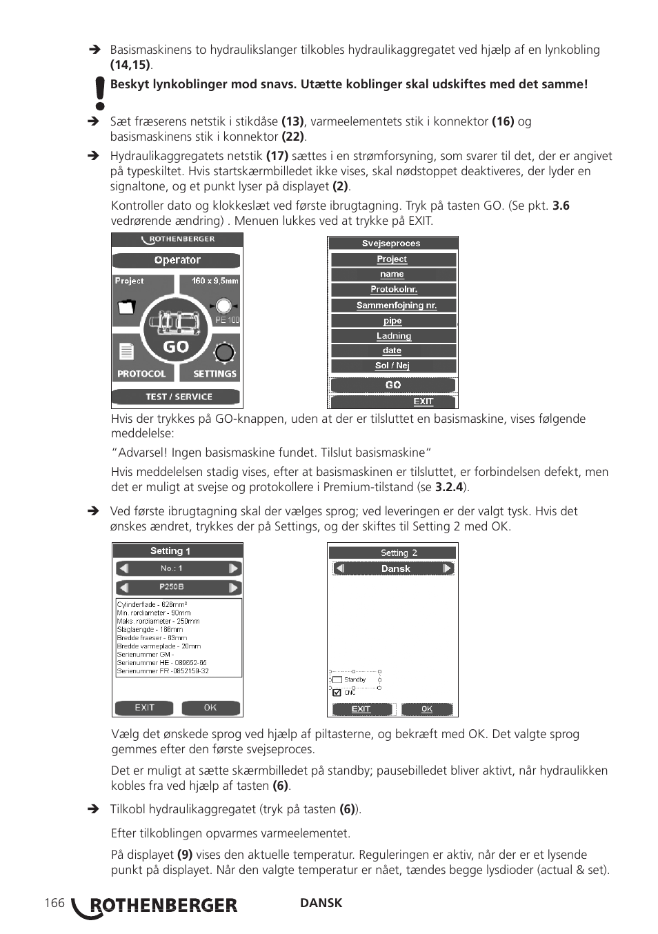 ROTHENBERGER ROWELD P250-630 B Plus Premium CNC User Manual | Page 168 / 456