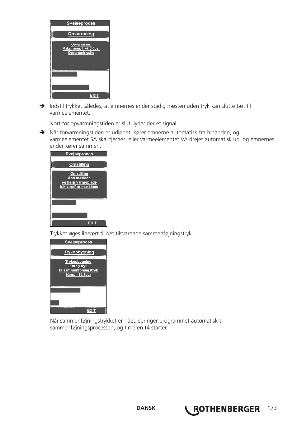 ROTHENBERGER ROWELD P250-630 B Plus Premium CNC User Manual | Page 175 / 456