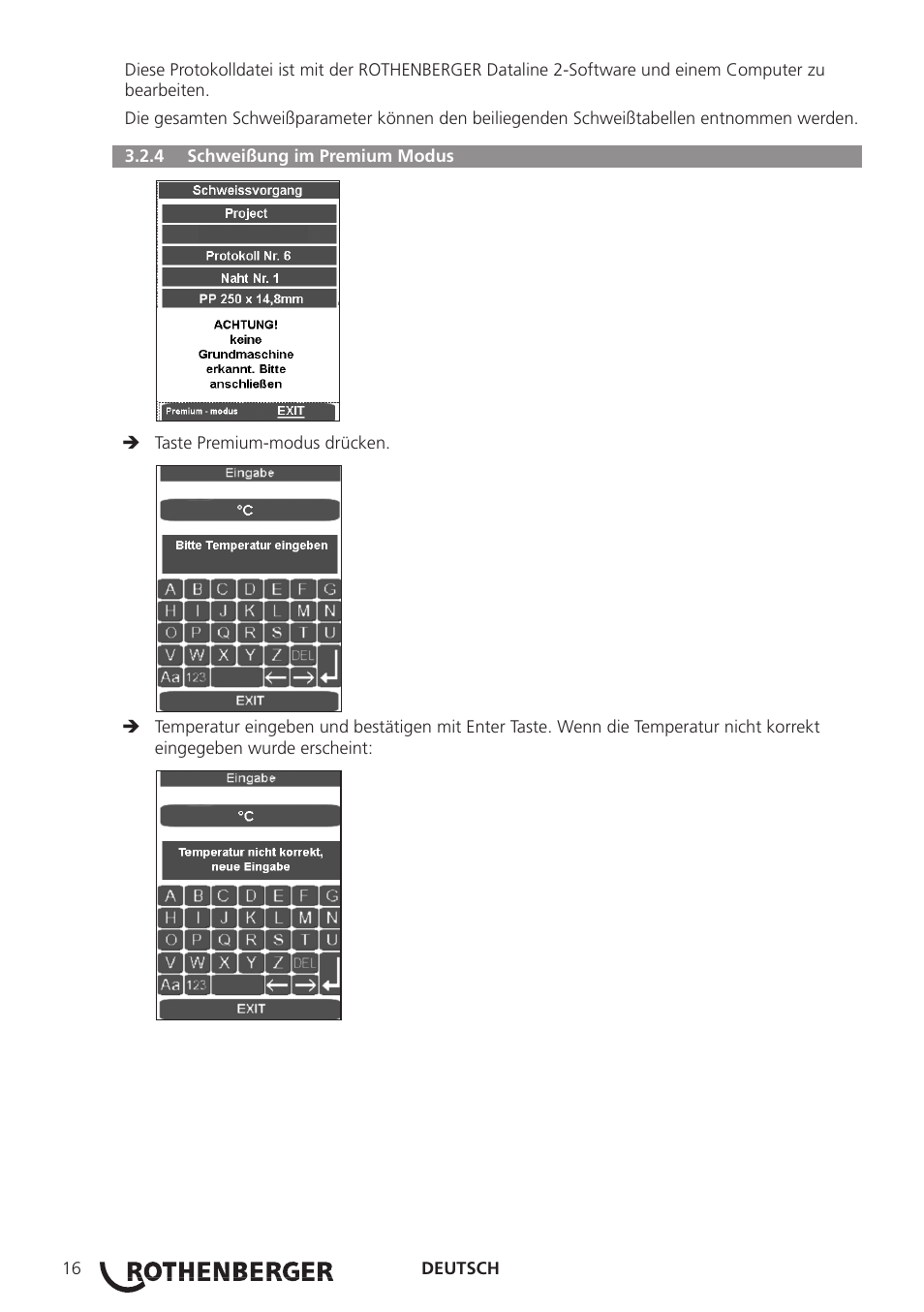 ROTHENBERGER ROWELD P250-630 B Plus Premium CNC User Manual | Page 18 / 456