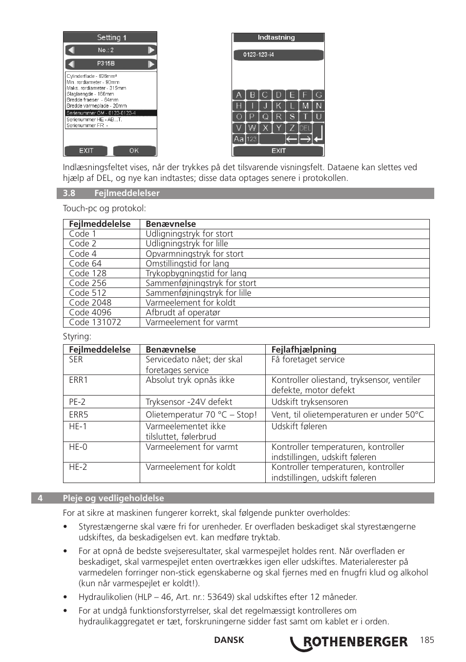 ROTHENBERGER ROWELD P250-630 B Plus Premium CNC User Manual | Page 187 / 456