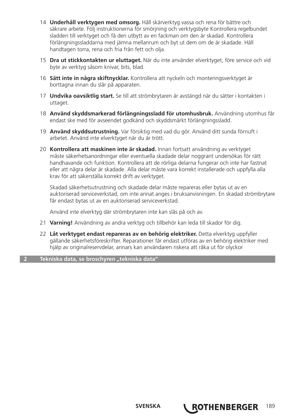 ROTHENBERGER ROWELD P250-630 B Plus Premium CNC User Manual | Page 191 / 456