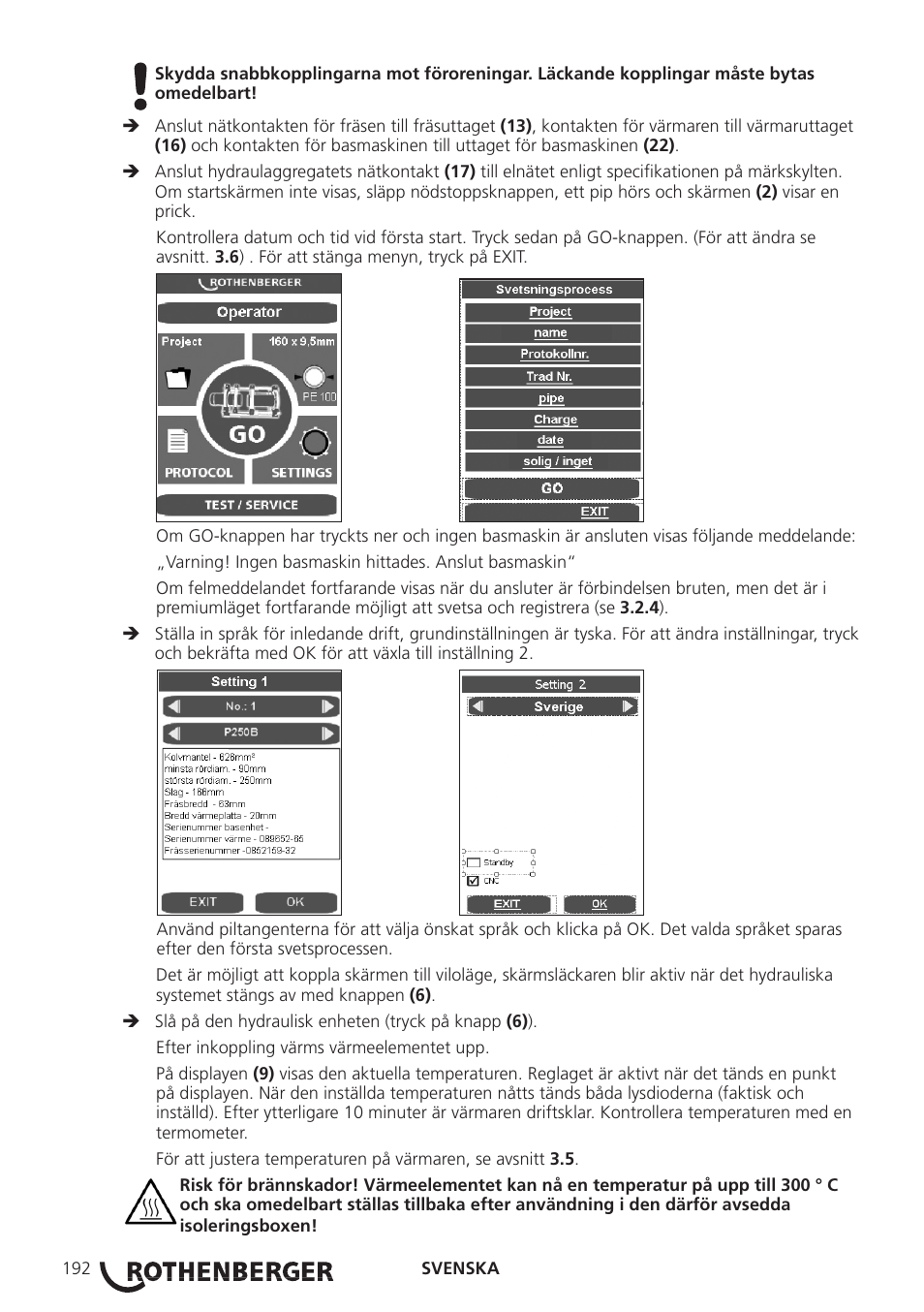 ROTHENBERGER ROWELD P250-630 B Plus Premium CNC User Manual | Page 194 / 456