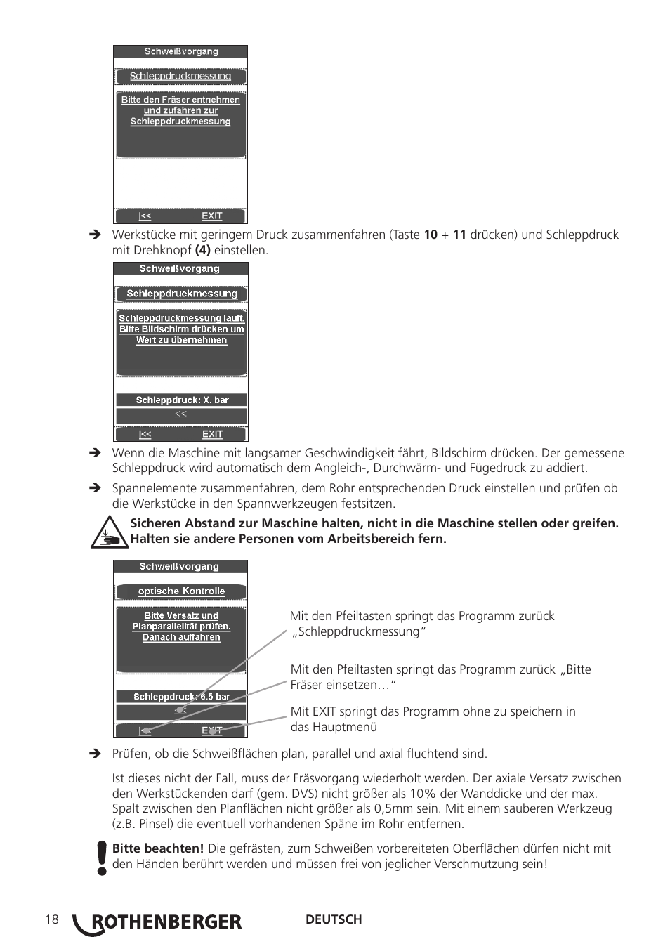 ROTHENBERGER ROWELD P250-630 B Plus Premium CNC User Manual | Page 20 / 456