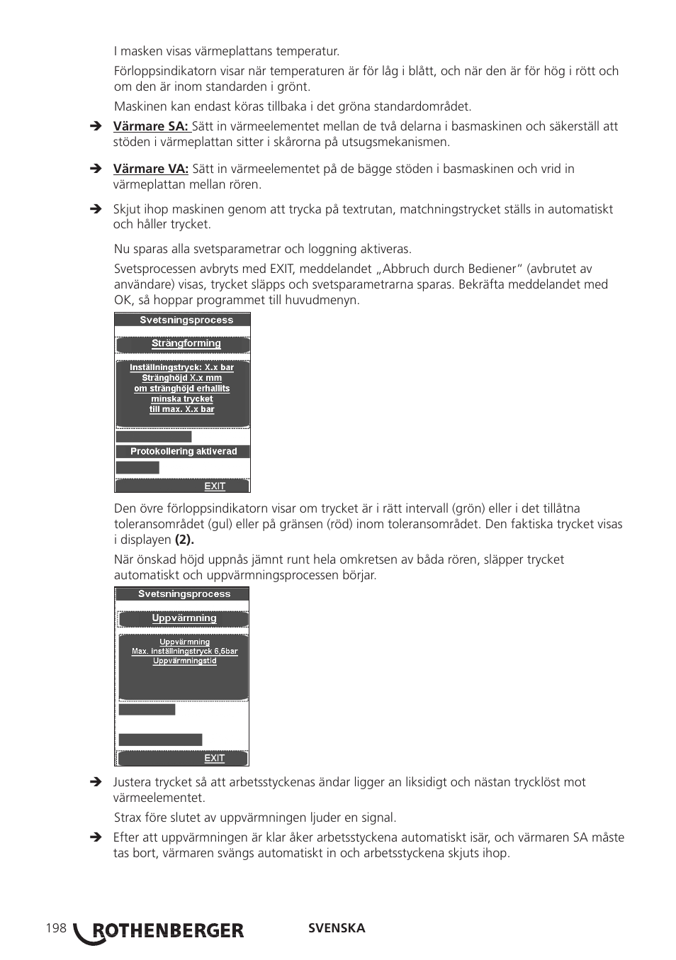 ROTHENBERGER ROWELD P250-630 B Plus Premium CNC User Manual | Page 200 / 456