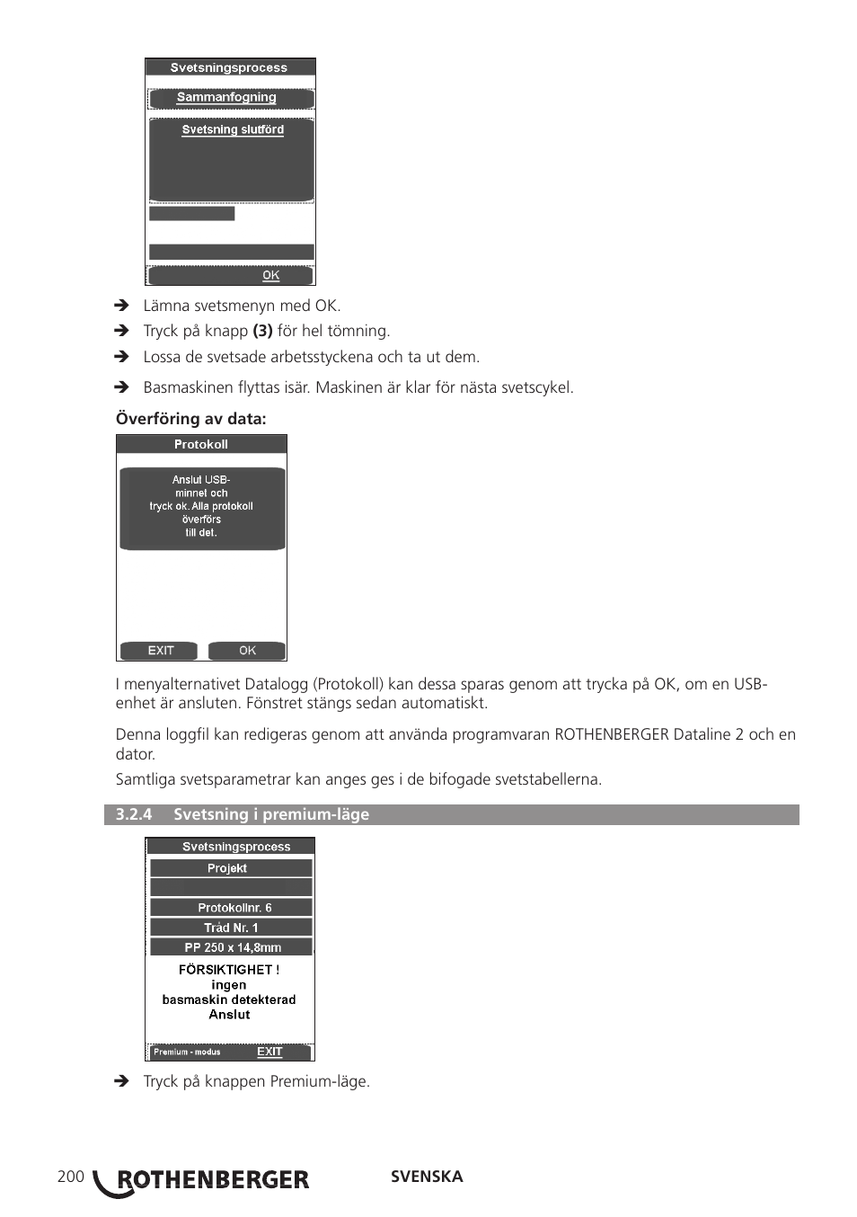 ROTHENBERGER ROWELD P250-630 B Plus Premium CNC User Manual | Page 202 / 456