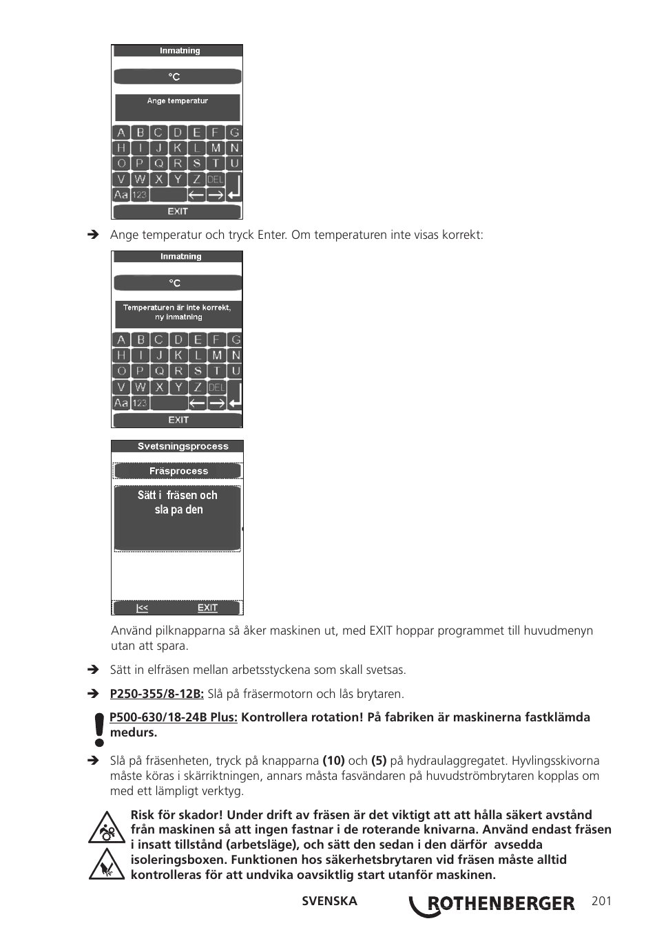 ROTHENBERGER ROWELD P250-630 B Plus Premium CNC User Manual | Page 203 / 456