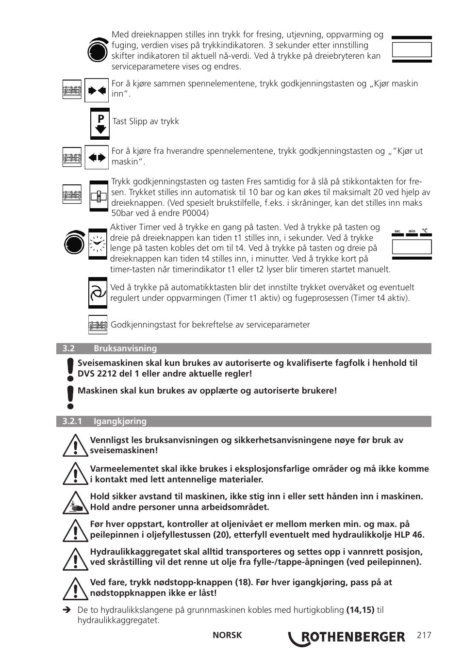 ROTHENBERGER ROWELD P250-630 B Plus Premium CNC User Manual | Page 219 / 456