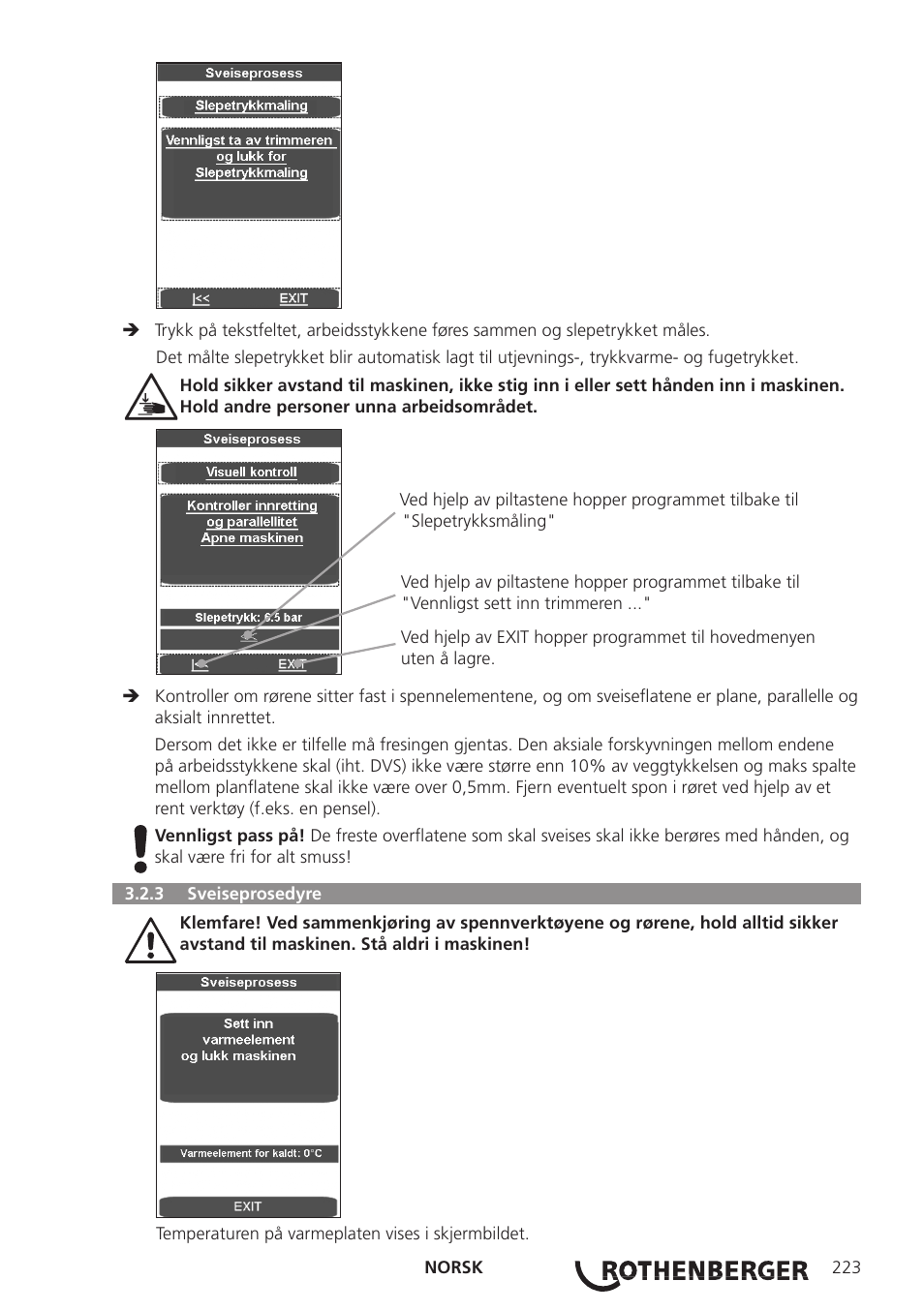 ROTHENBERGER ROWELD P250-630 B Plus Premium CNC User Manual | Page 225 / 456