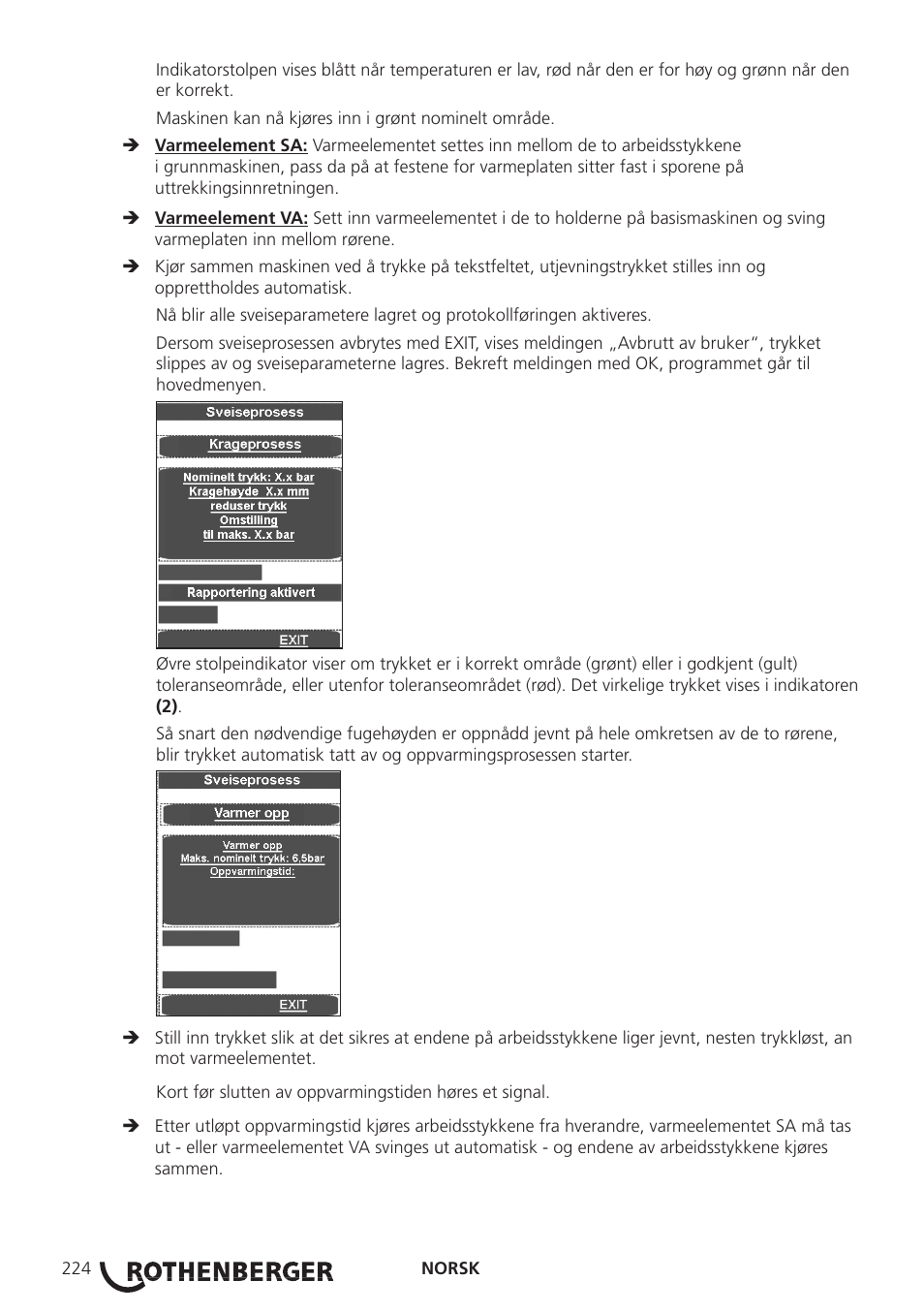 ROTHENBERGER ROWELD P250-630 B Plus Premium CNC User Manual | Page 226 / 456