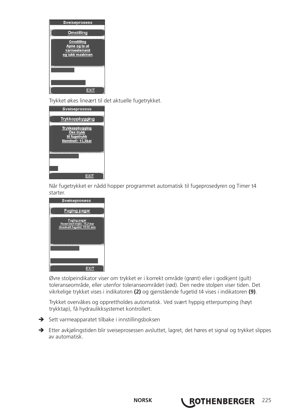 ROTHENBERGER ROWELD P250-630 B Plus Premium CNC User Manual | Page 227 / 456