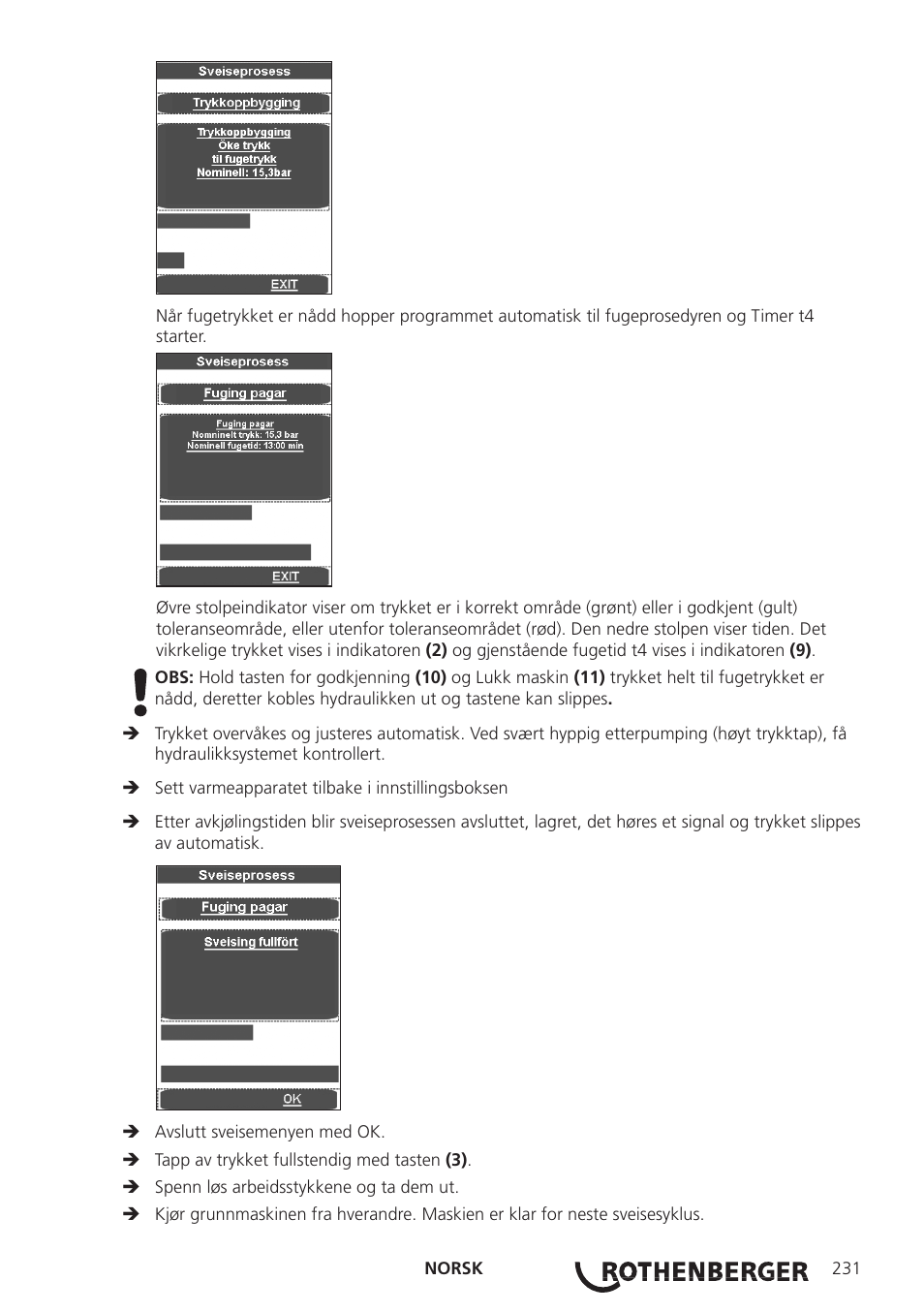 ROTHENBERGER ROWELD P250-630 B Plus Premium CNC User Manual | Page 233 / 456