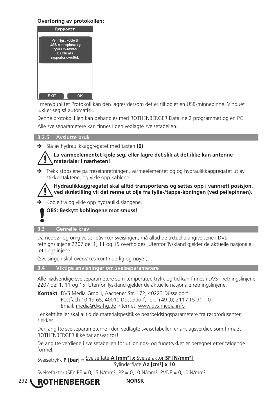 ROTHENBERGER ROWELD P250-630 B Plus Premium CNC User Manual | Page 234 / 456