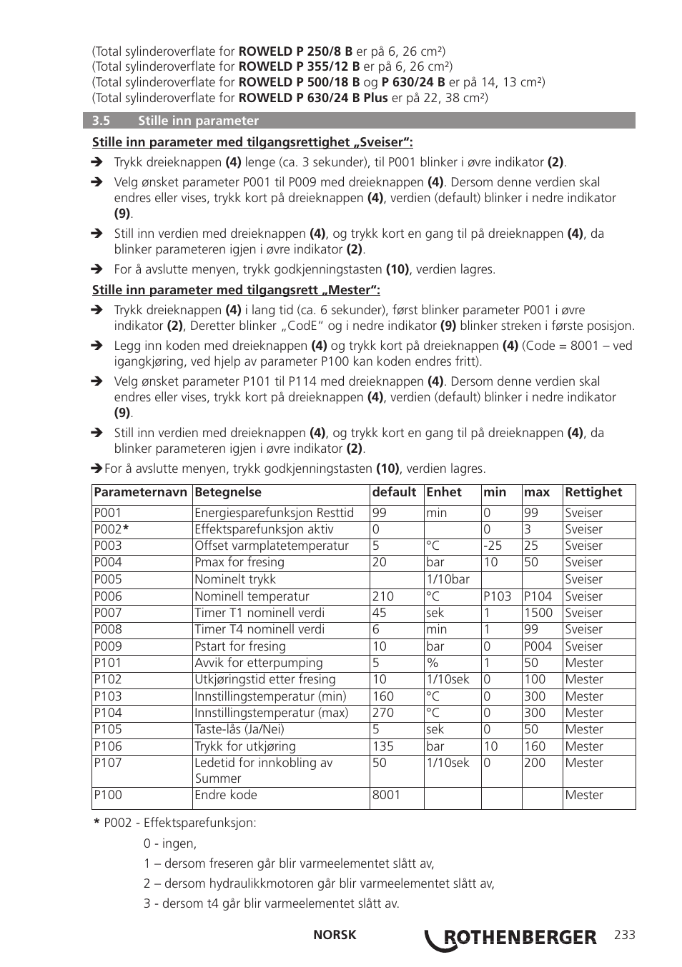 ROTHENBERGER ROWELD P250-630 B Plus Premium CNC User Manual | Page 235 / 456