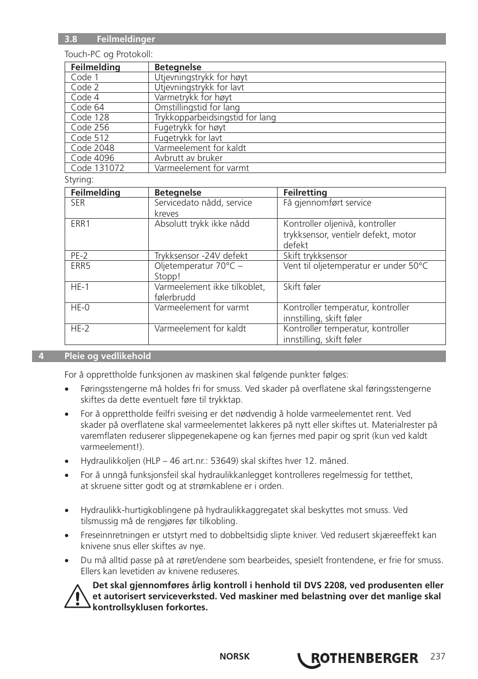 ROTHENBERGER ROWELD P250-630 B Plus Premium CNC User Manual | Page 239 / 456