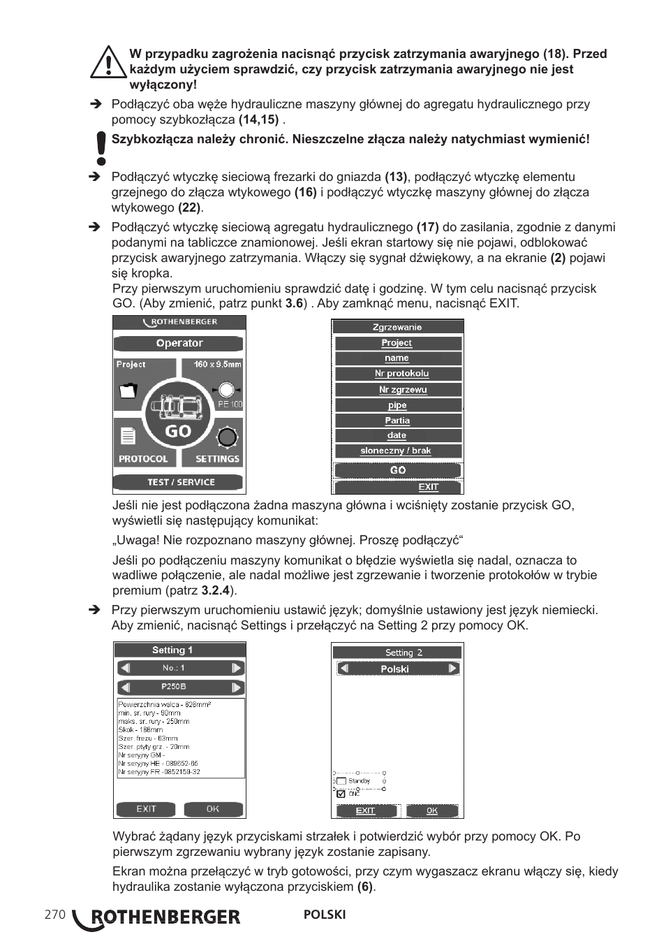 ROTHENBERGER ROWELD P250-630 B Plus Premium CNC User Manual | Page 272 / 456