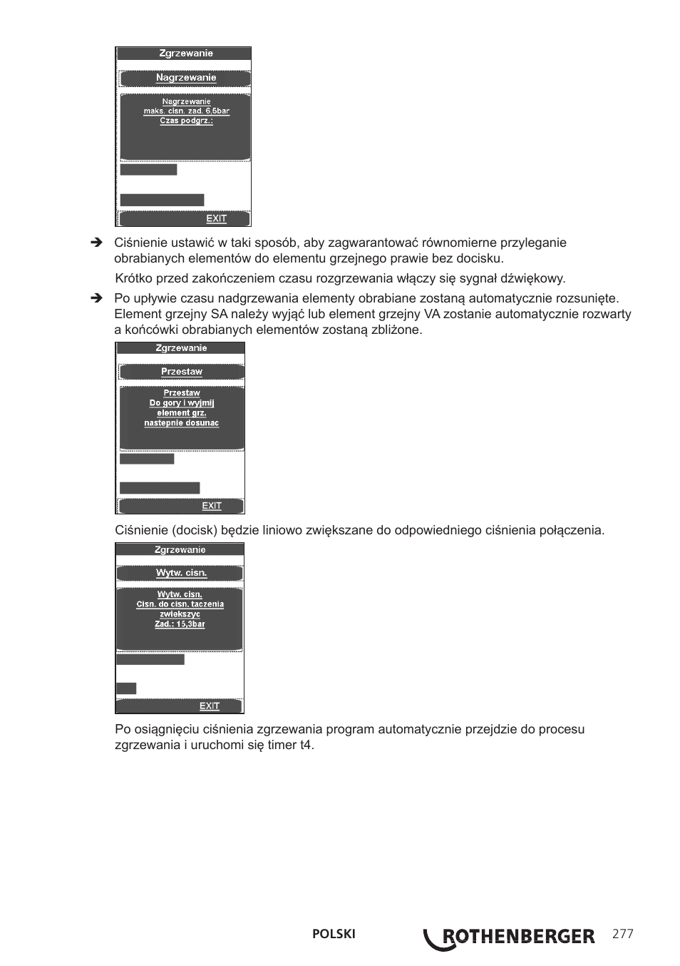 ROTHENBERGER ROWELD P250-630 B Plus Premium CNC User Manual | Page 279 / 456
