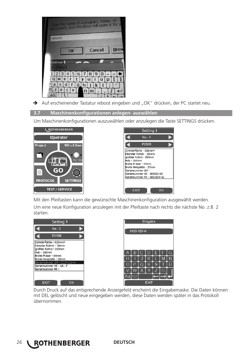 ROTHENBERGER ROWELD P250-630 B Plus Premium CNC User Manual | Page 28 / 456